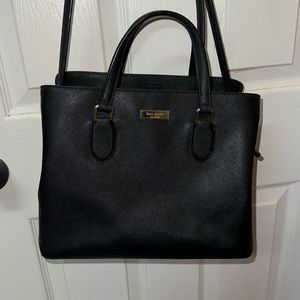 Kate Spade Saffiano Leather Satchel in black